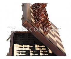 Magnetic Wooden Chess Set for Adults Kids 15'' Chess Board