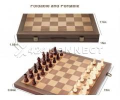 Magnetic Wooden Chess Set for Adults Kids 15'' Chess Board - Image 5/5