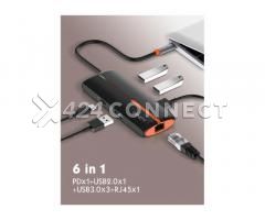 Ldnio Factory Ds-26h Outlet New Design 6 in 1 Type C Adapter 6 Ports - Image 4/5