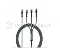 Ldnio 100w 3-in-1 Fast Charging Cable, 3.3ft, Black - Image 3/4