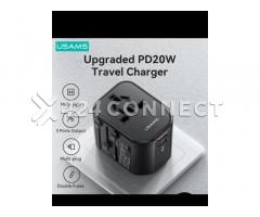 USAMS T59 Universal Travel Adapter Charger Socket Converter - Image 3/4
