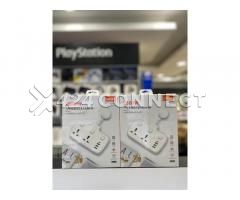 Ldnio. Sc2413 Universal Outlets Power Strip Tower 20w, 2 Power - White