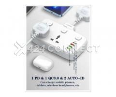 Ldnio. Sc2413 Universal Outlets Power Strip Tower 20w, 2 Power - White - Image 6/6