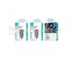 USAMS US-CC164 30W Transparent Dual Port Mini Car Charger - Image 4/4
